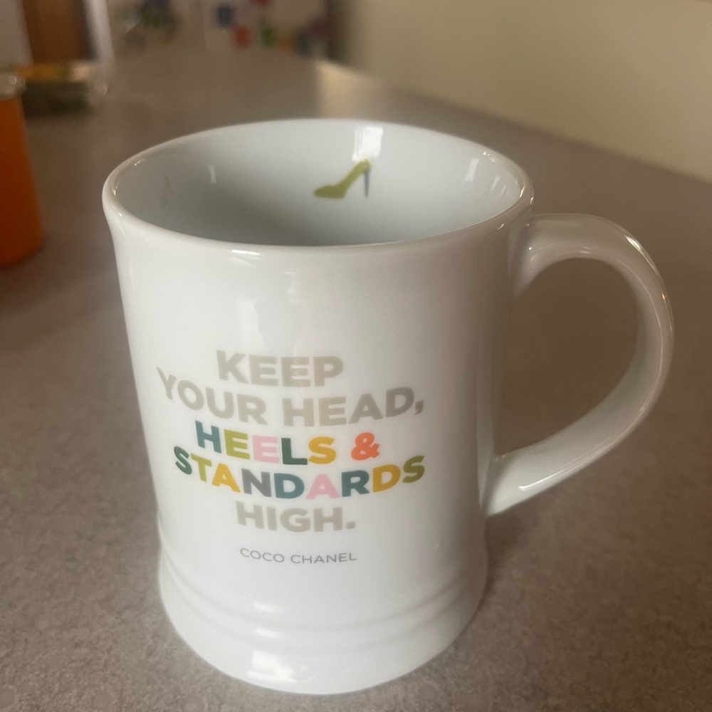 Fringe Studio White and Green Motivational Mug
